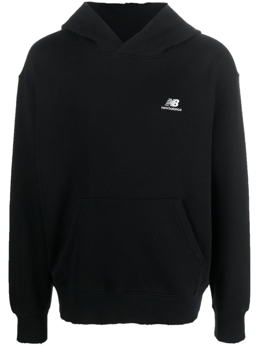 Front logo cotton hoodie