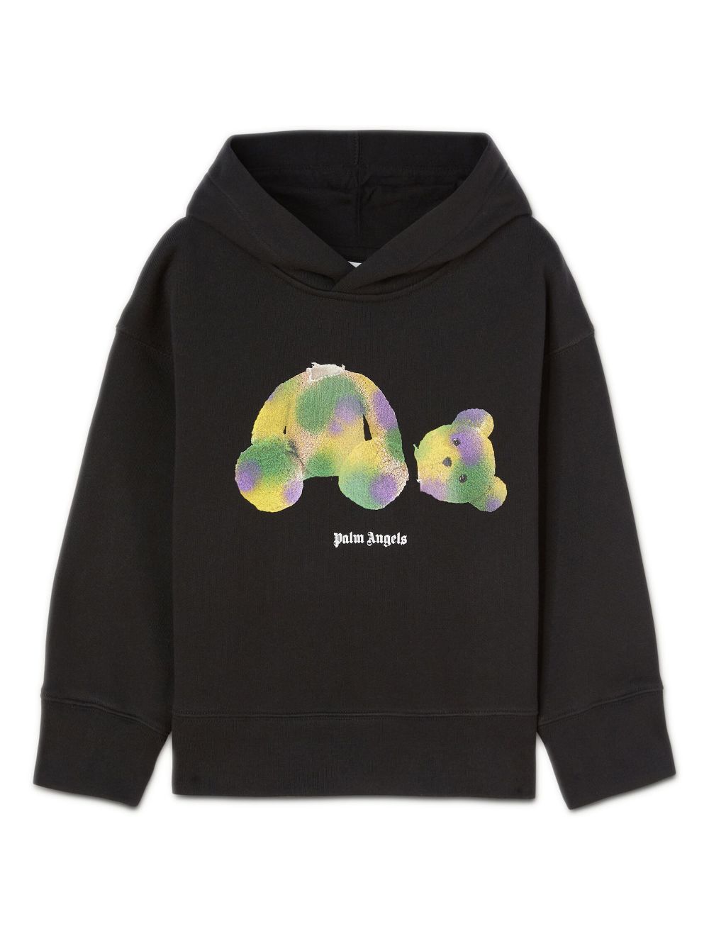 Bear logo-print cotton hoodie