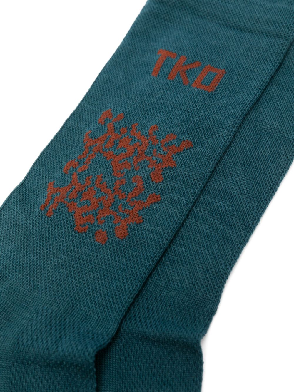 TKO-motif ribbed socks<BR/><BR/><BR/>