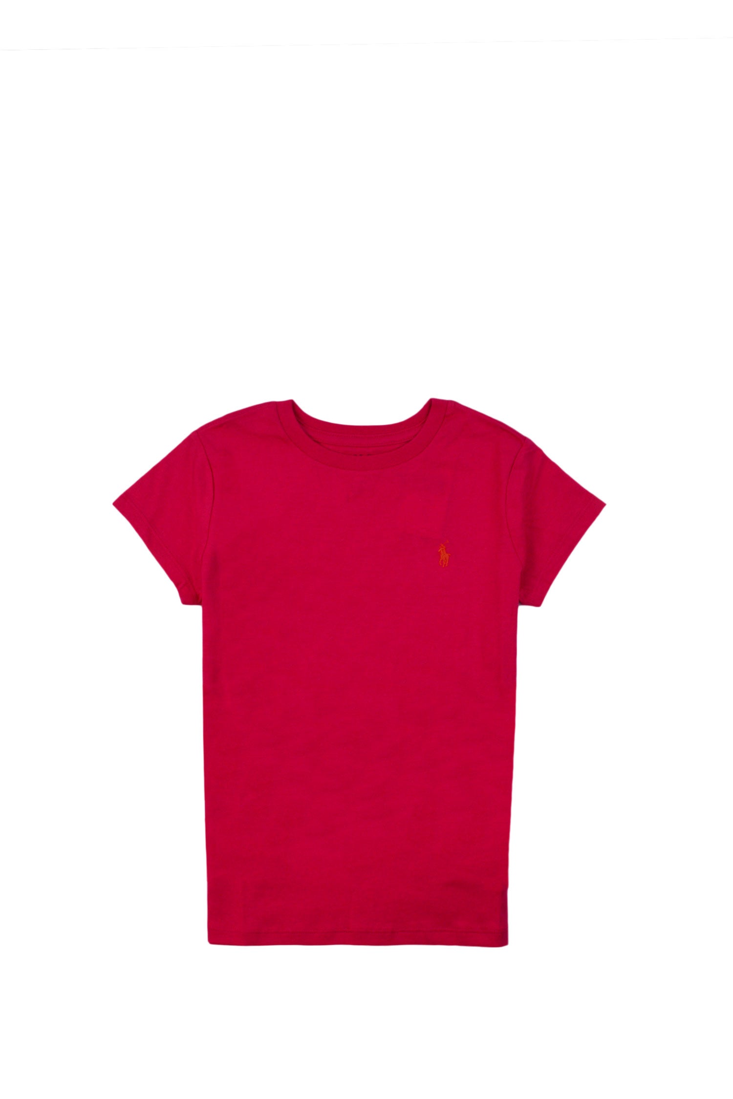 T-shirt rosa con logo frontale