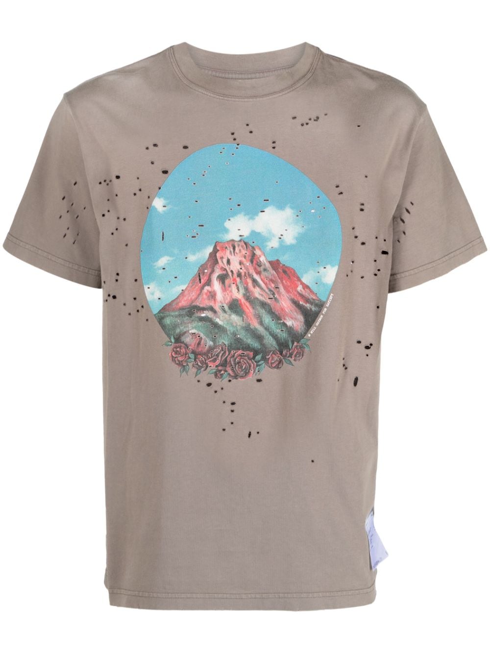 Satisfy-print organic-cotton T-Shirt