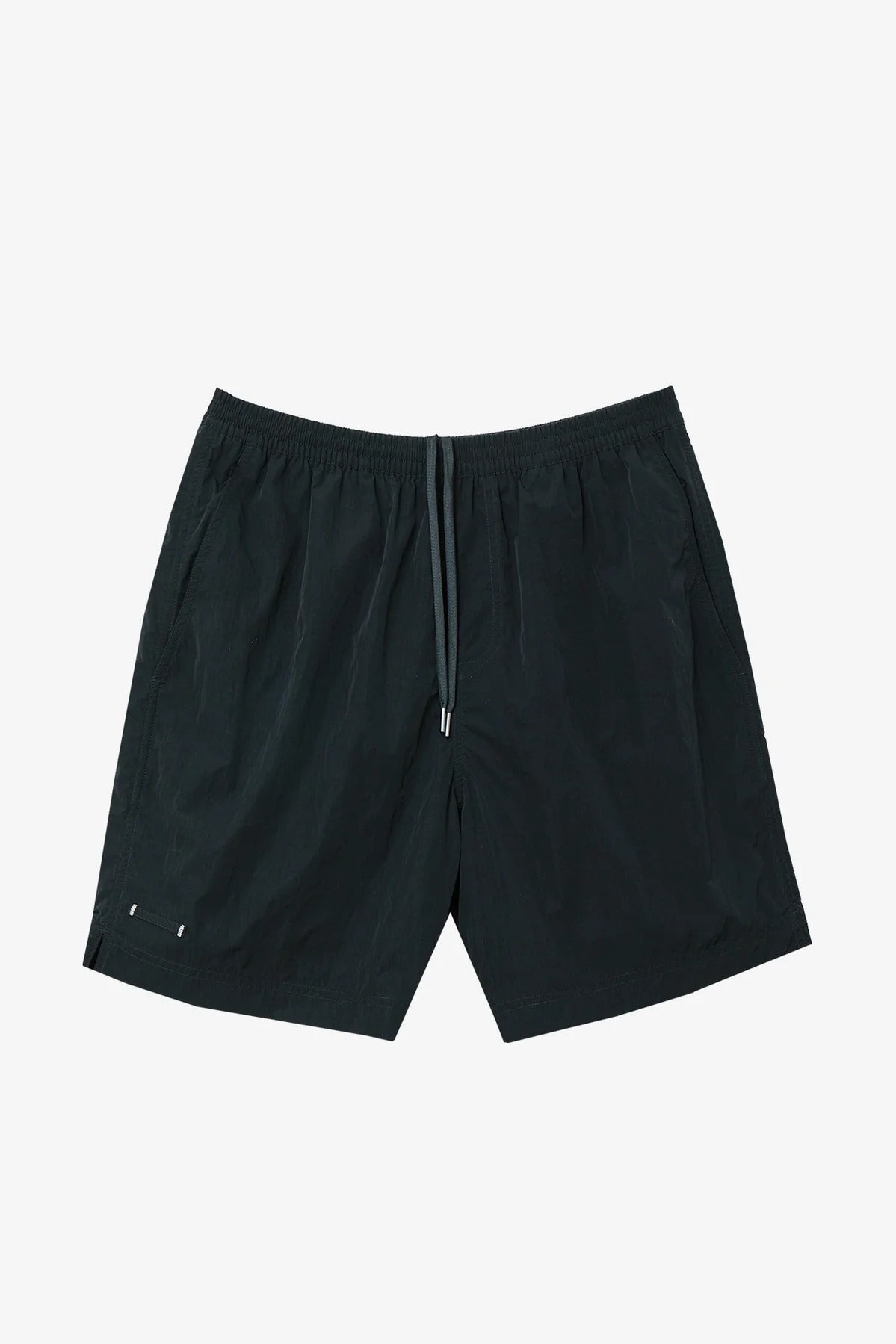 Jet black classic swim shorts