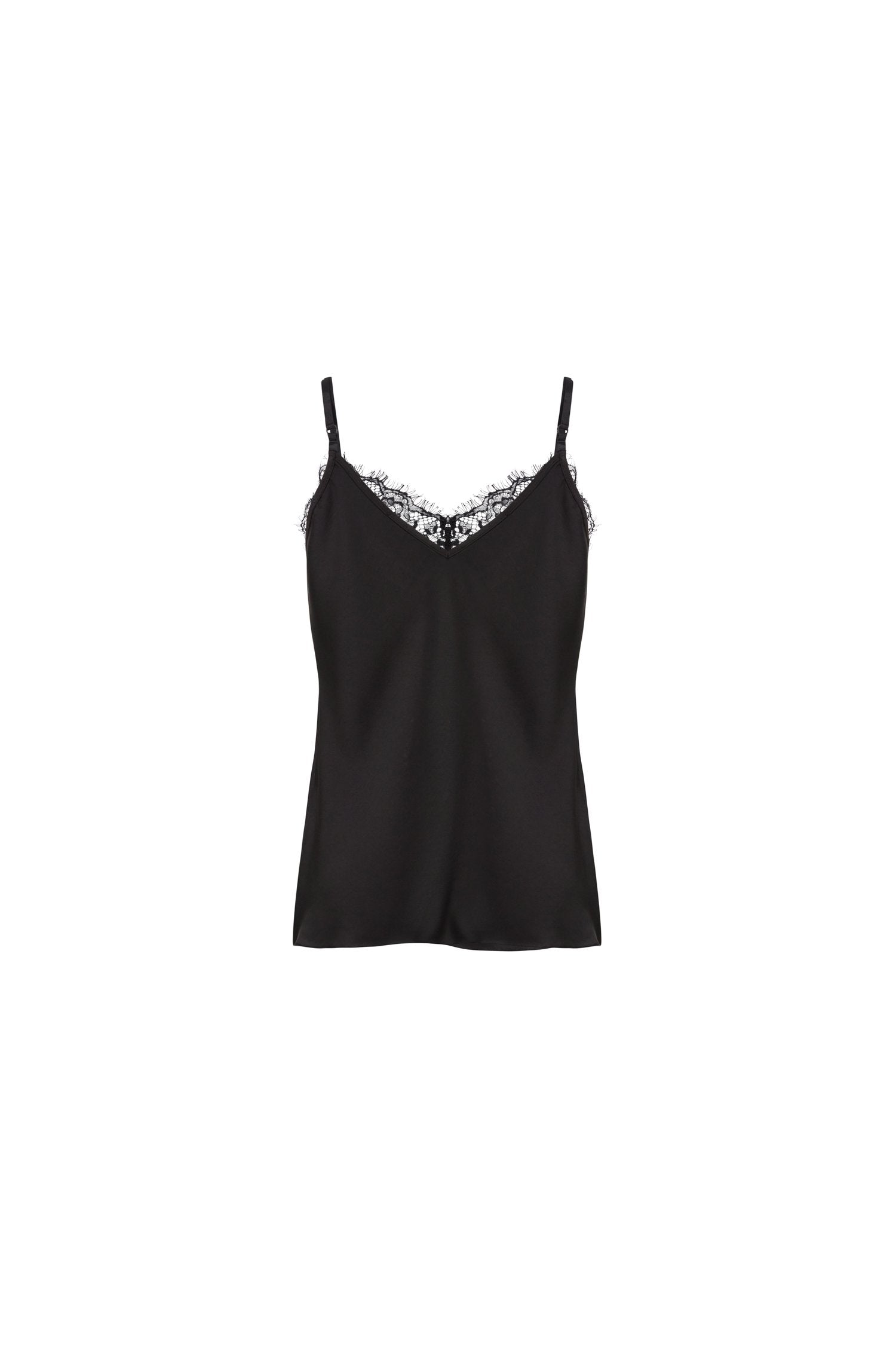 Top in pizzo nero Sory
