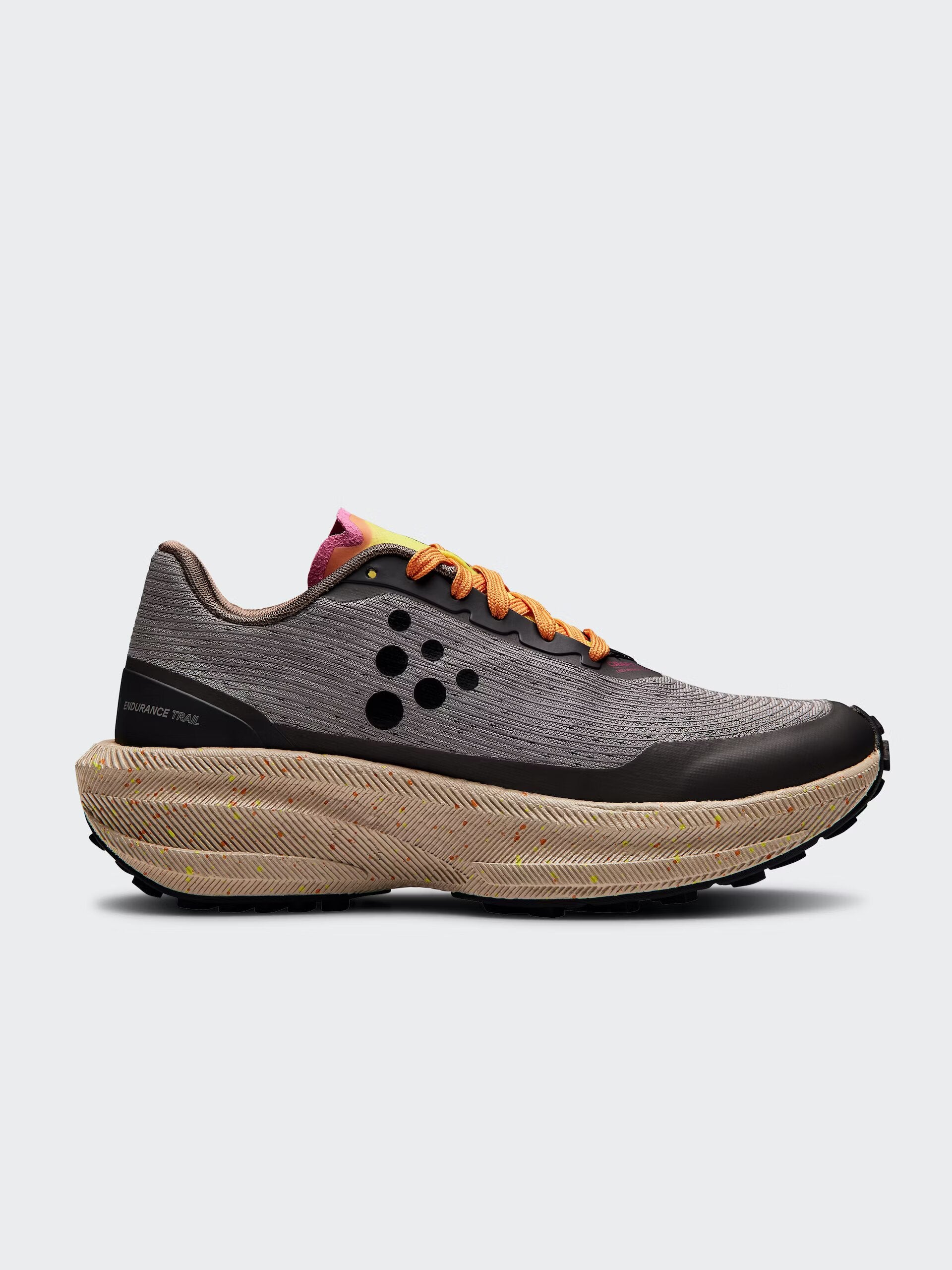 Grey/orange Endurance trail sneakers