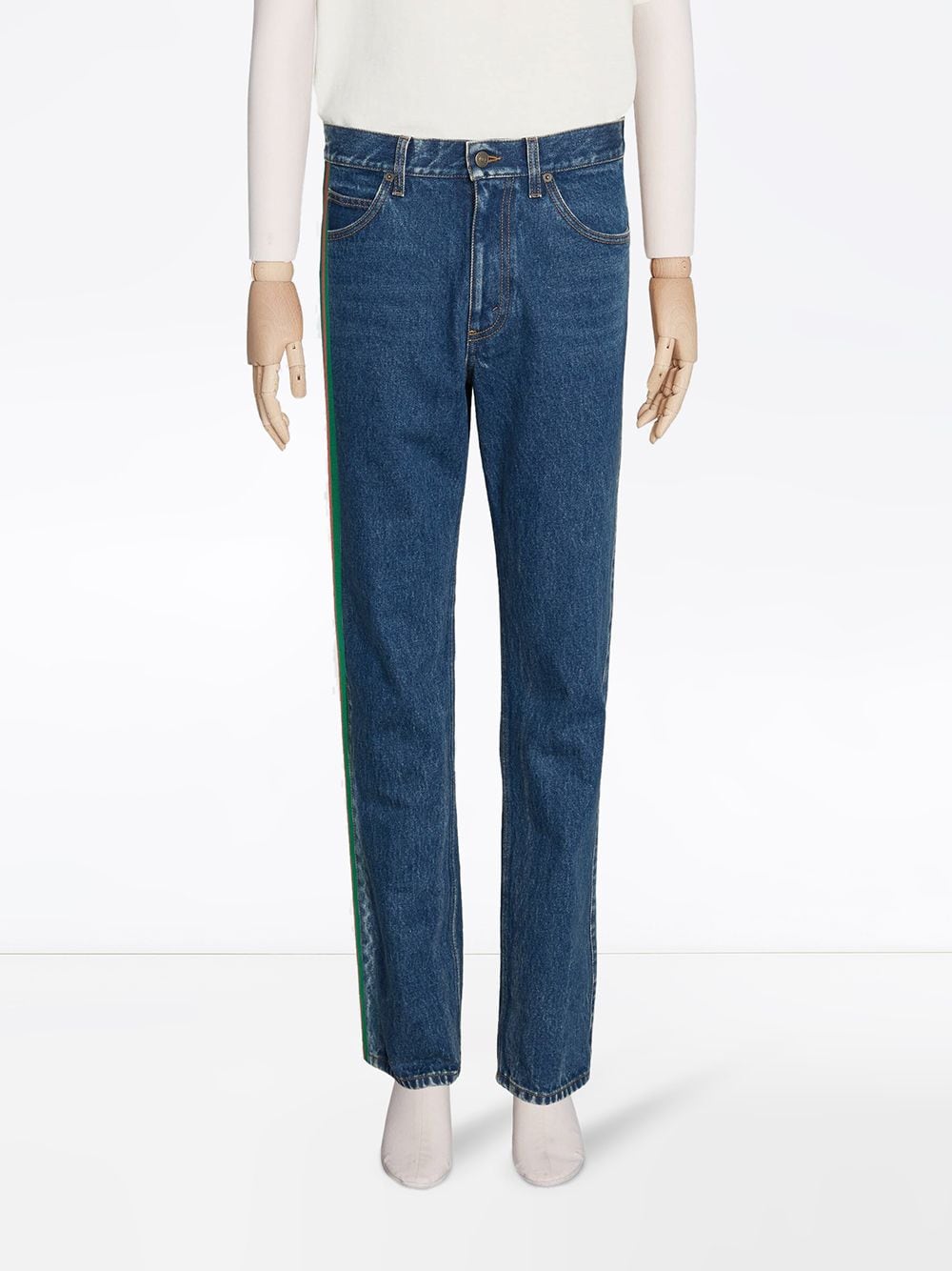 Side-stripe jeans