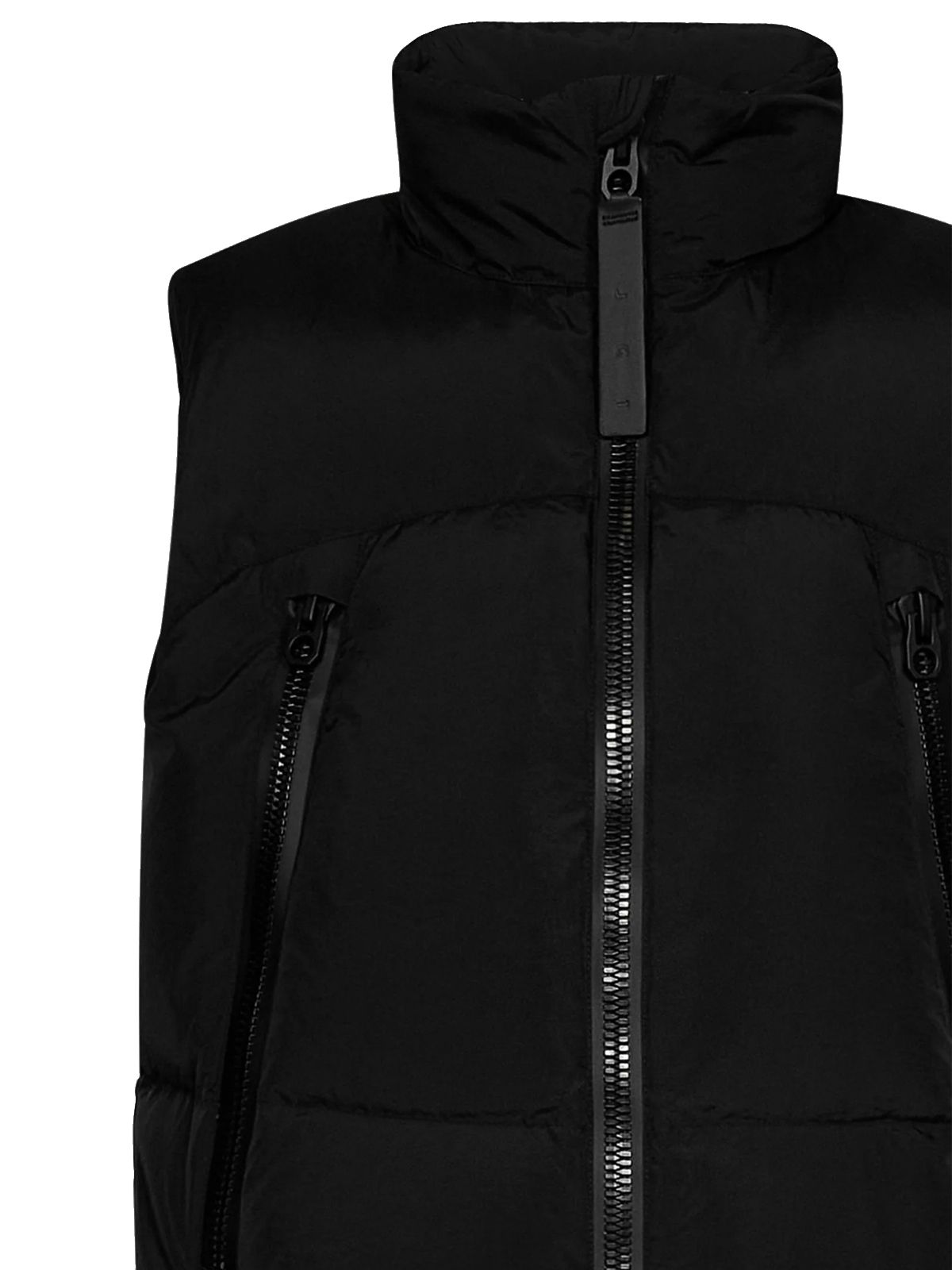 Black padded vest
