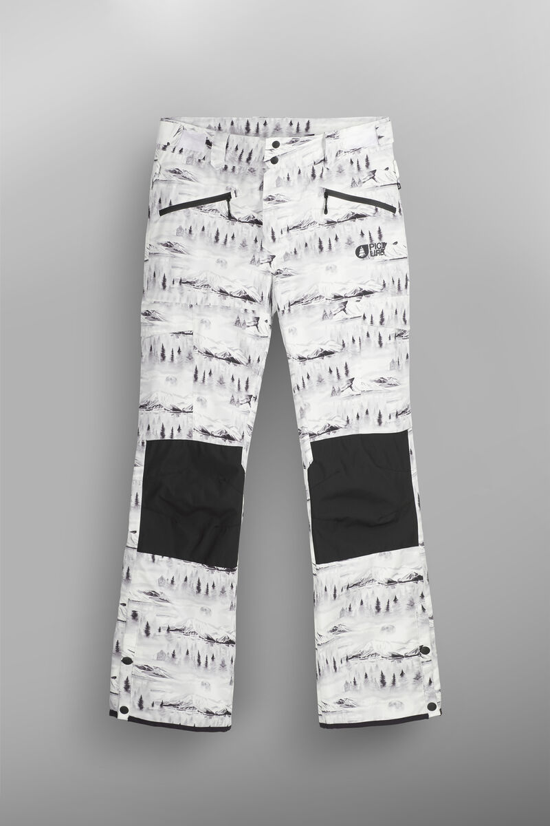 Pantaloni stampati in piano bianco/nero