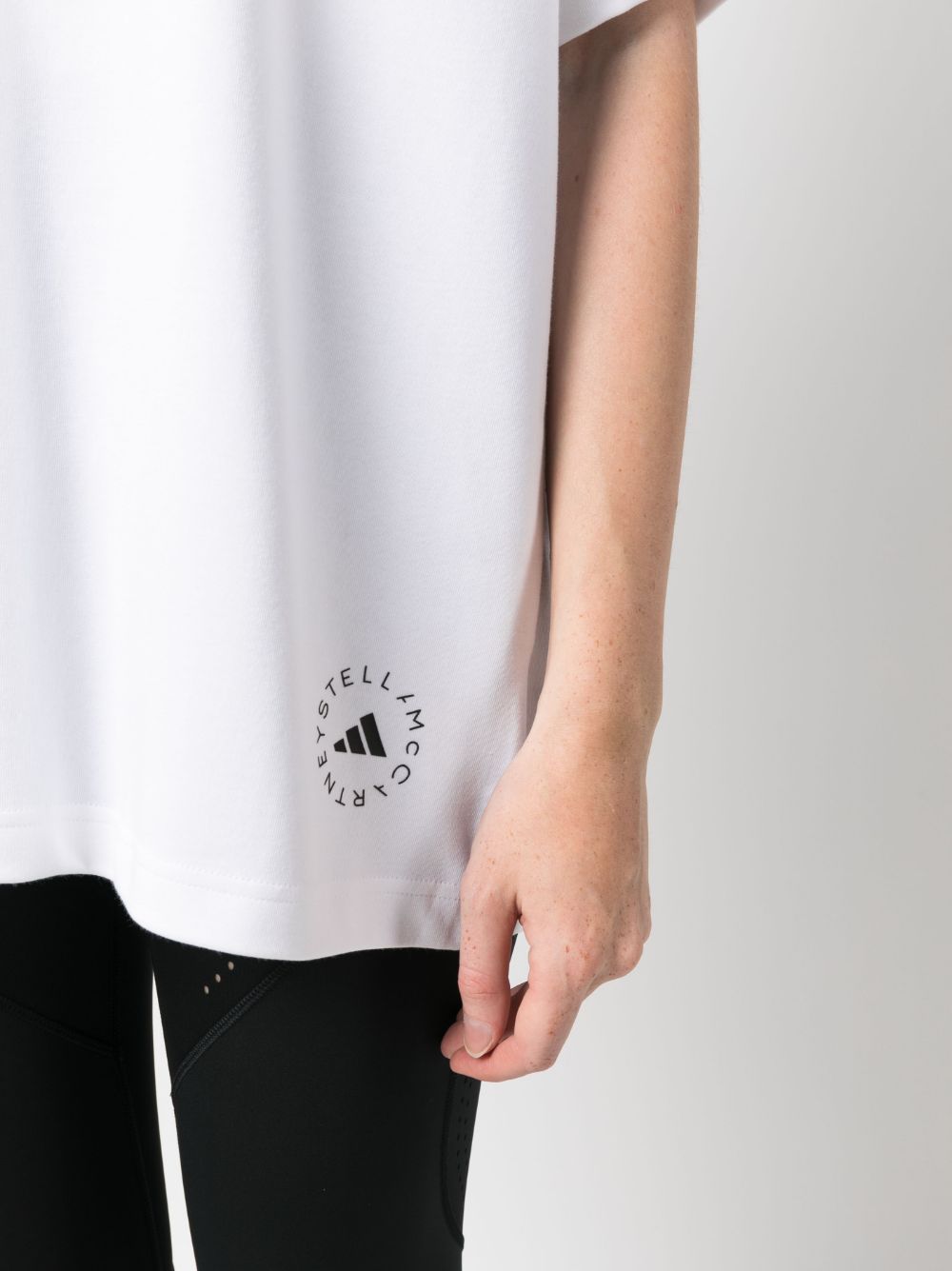 T-shirt in misto cotone con stampa logo