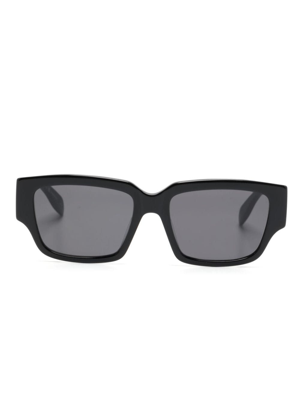 Grafitti-print rectangle-shape sunglasses<BR/><BR/><BR/>