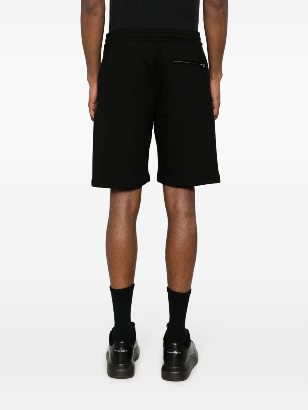 Shorts in cotone con stampa logo<br><br><br>