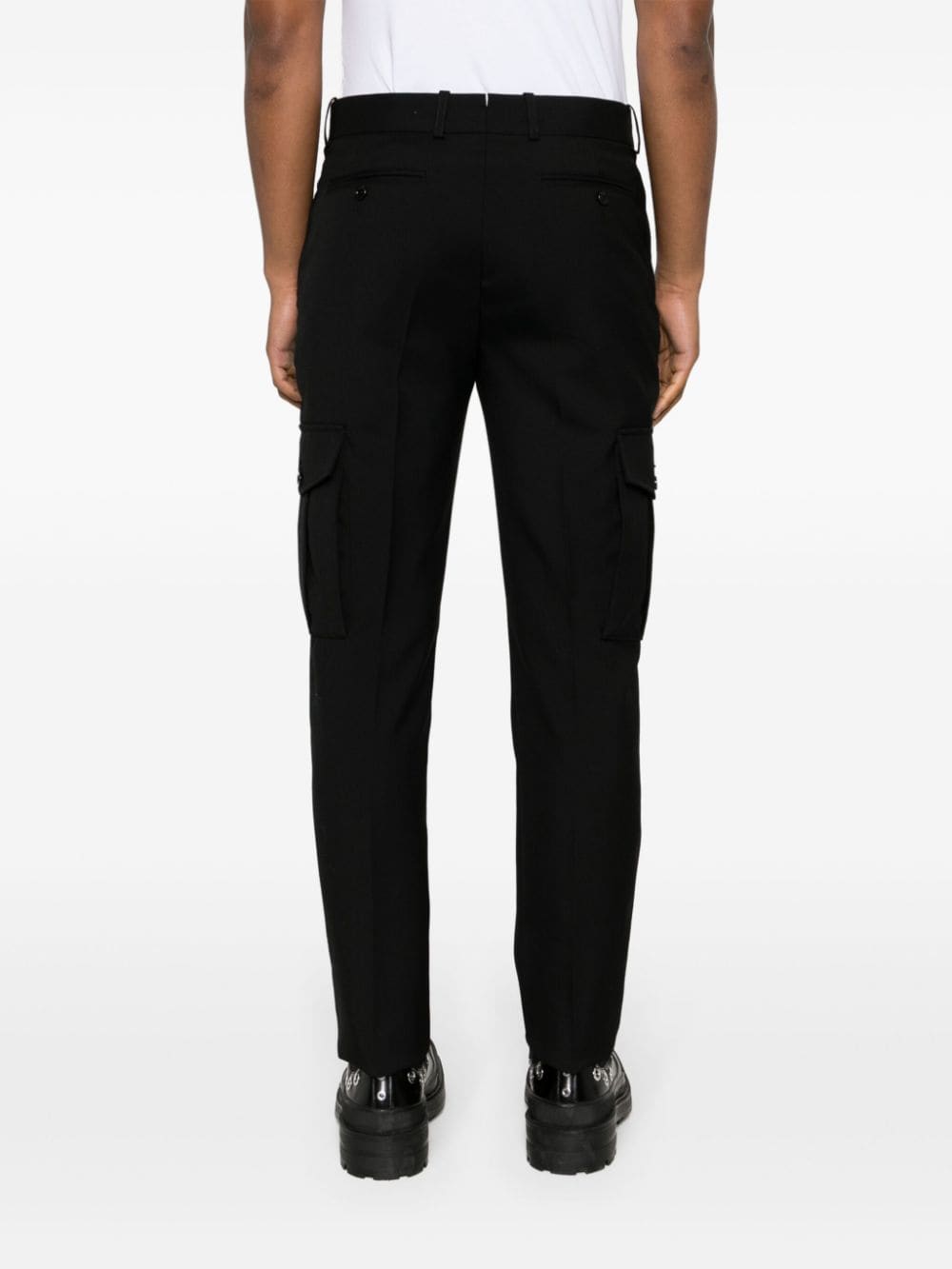 Black tailored design trousers
