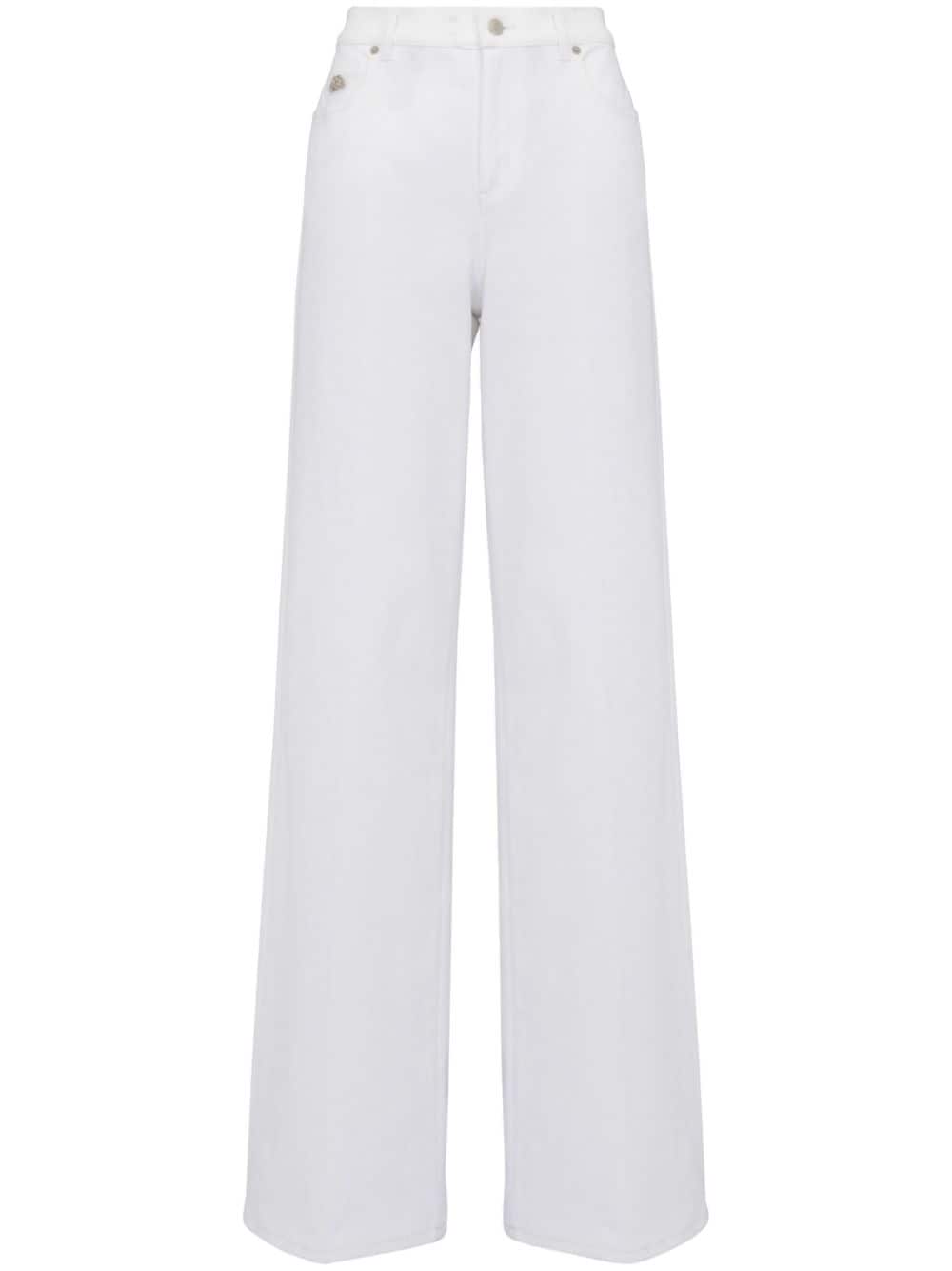 Mid-rise wide-leg jeans<BR/><BR/><BR/>