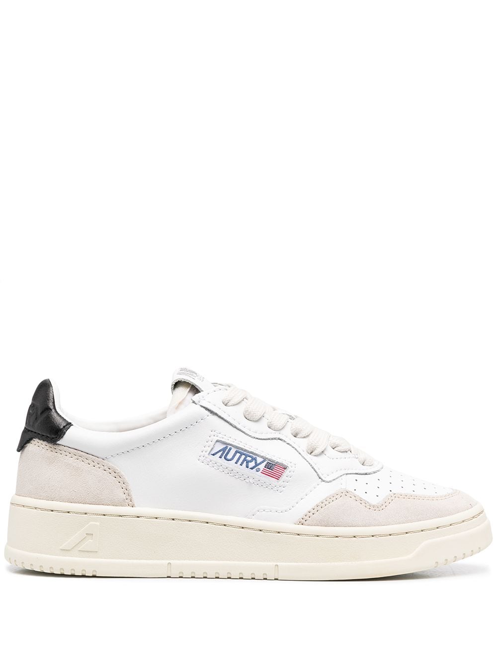 AUTRY AULWLS21LEAT/SUEDE WHT/BLK