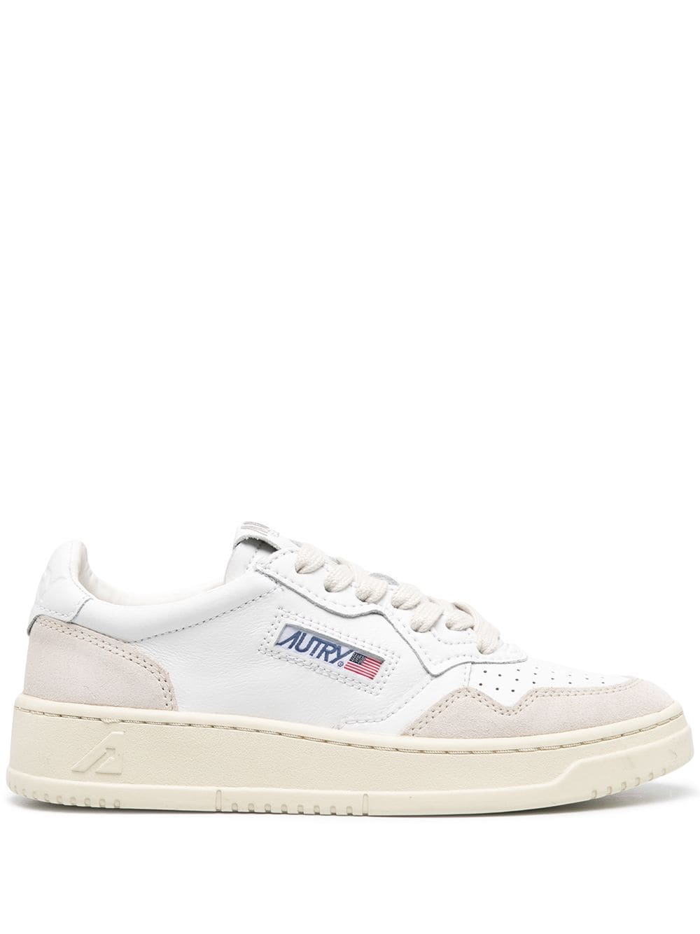 AUTRY AULWLS33LEAT/SUEDE WHITE