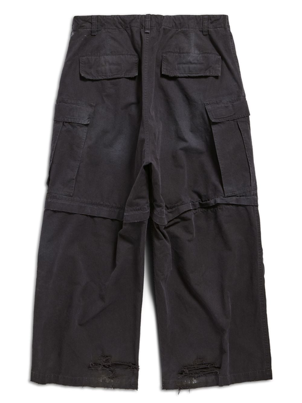 Pantaloni larghi Cargo in cotone delavè<br><br><br>