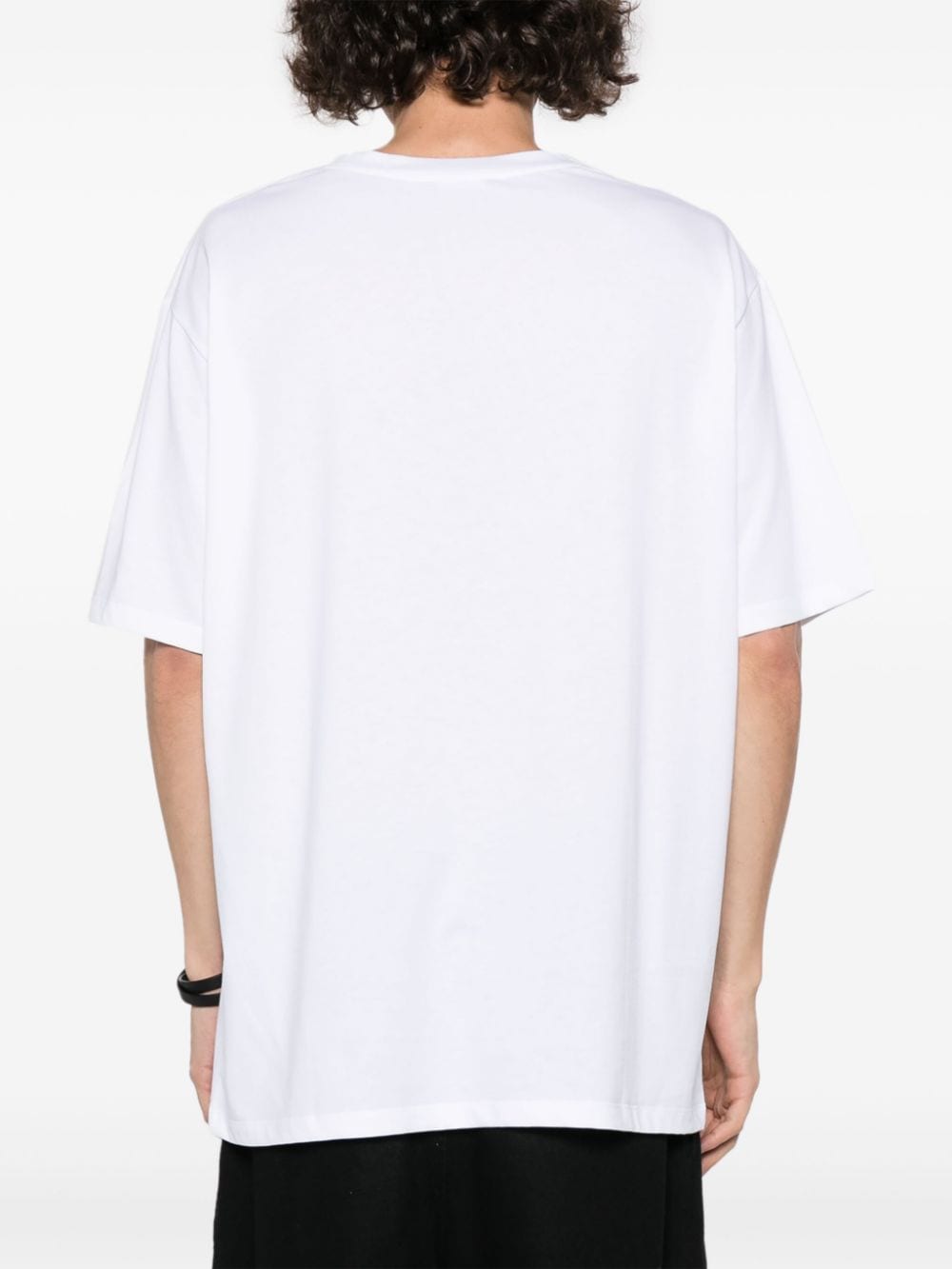 White Logo print to the front T-shirt