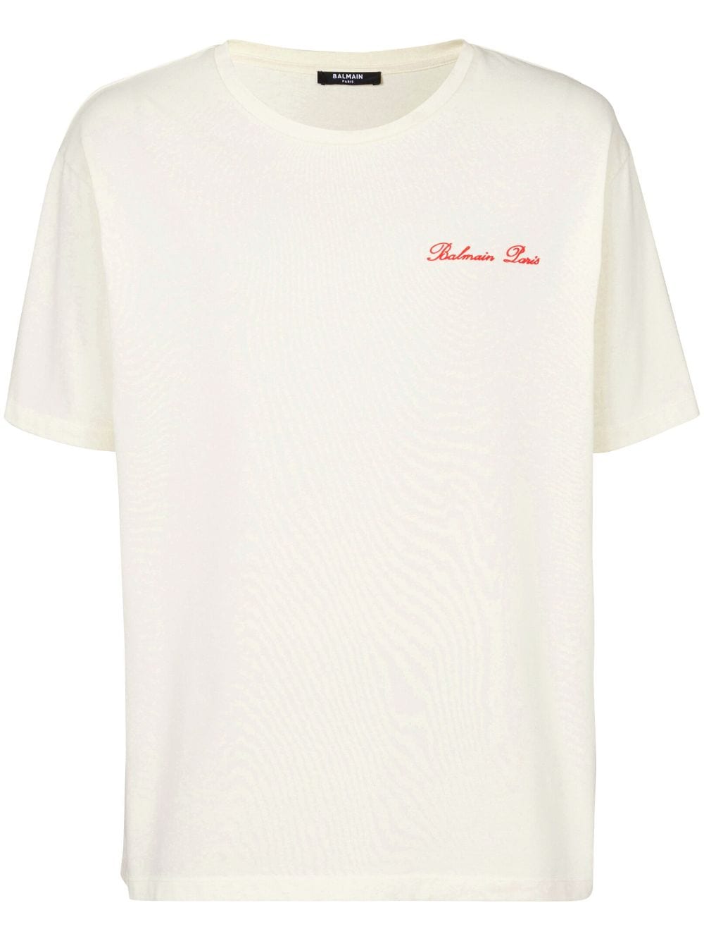 T-shirt in cotone con logo ricamato<br><br><br>
