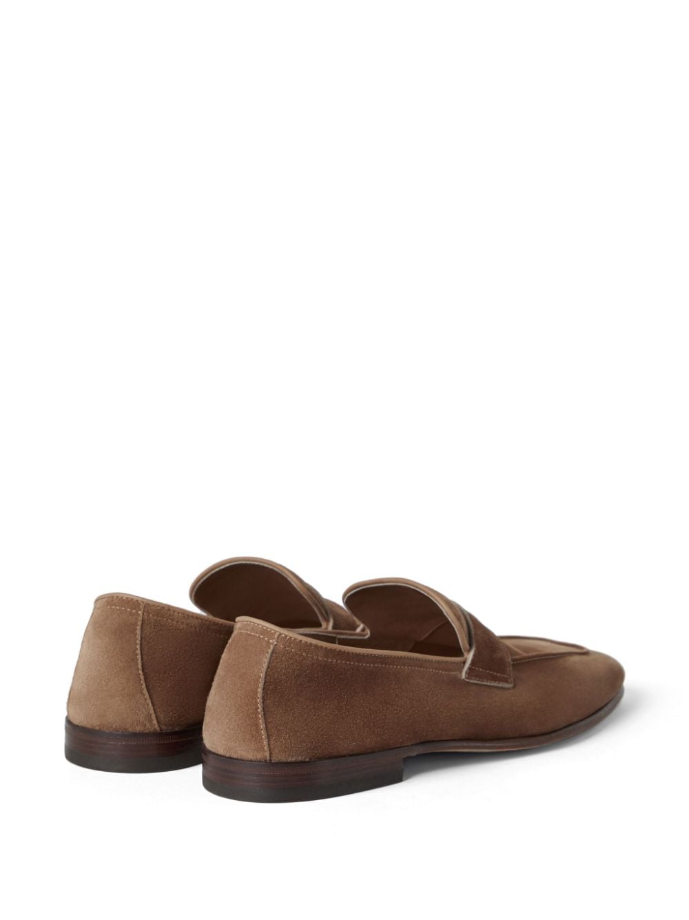 Penny-slot suede loafers<BR/><BR/><BR/>