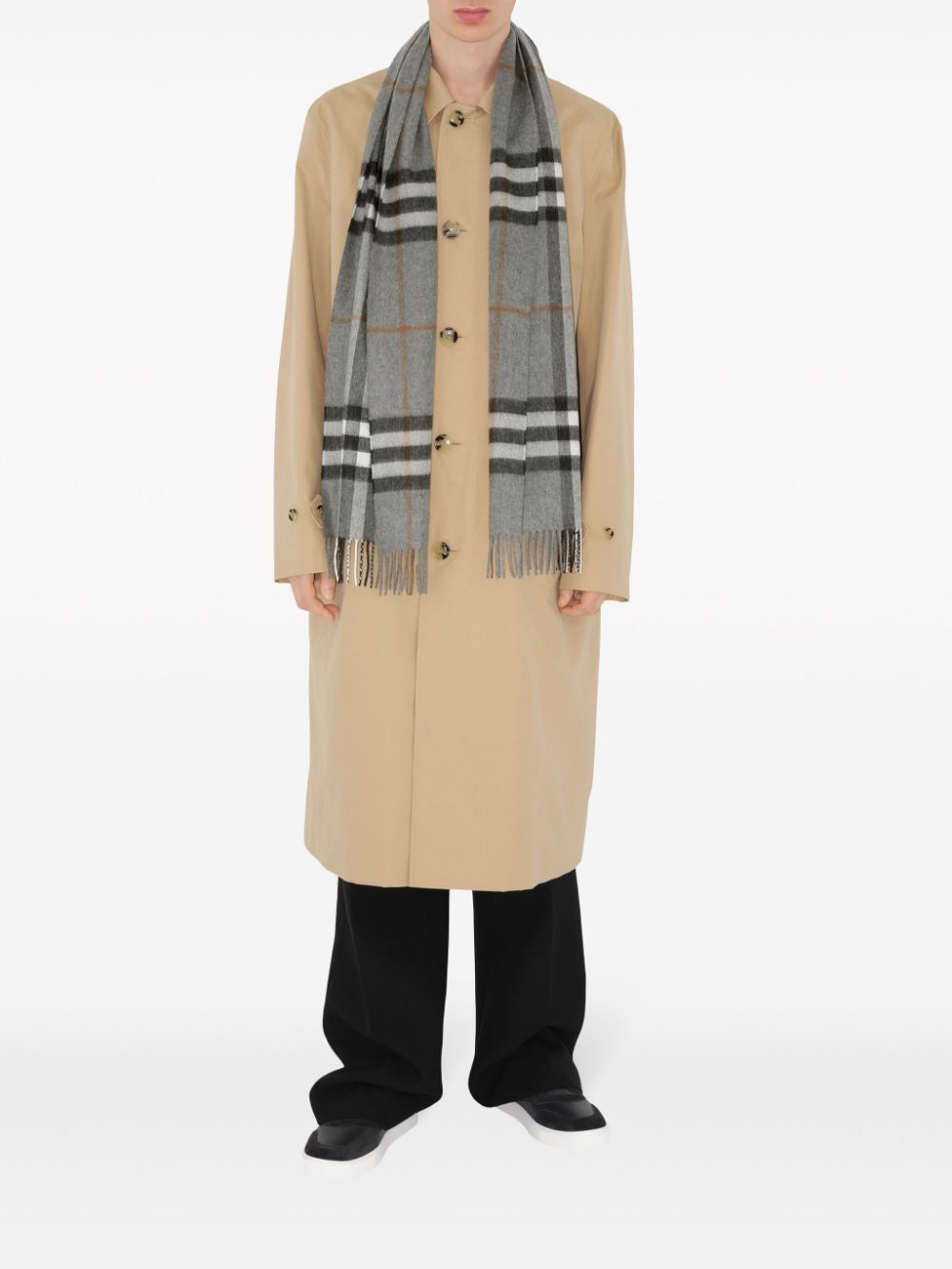 House Check cashmere scarf<BR/><BR/><BR/>