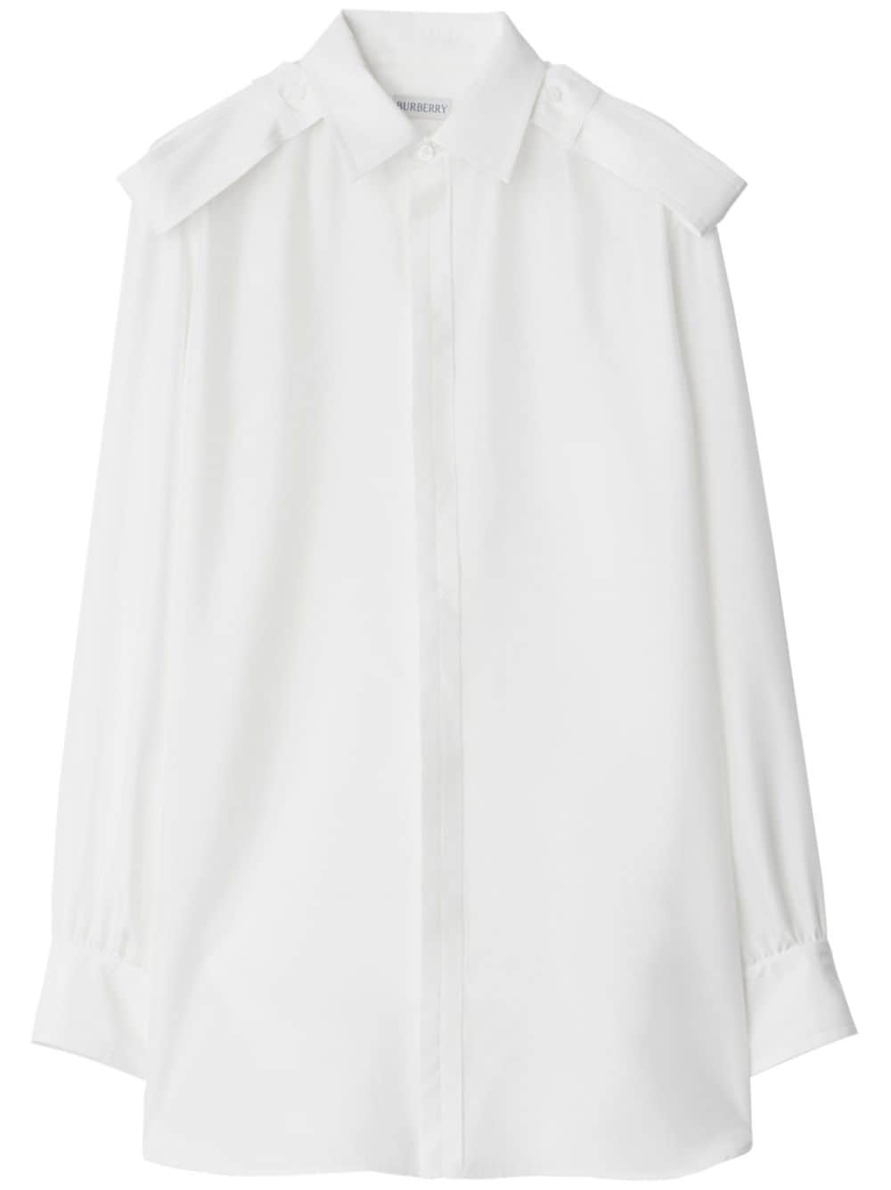 Camicia di seta bianca