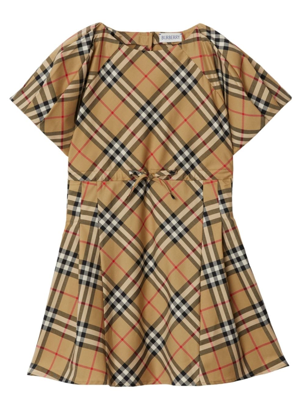 Checked pleated minidress<BR/><BR/><BR/>