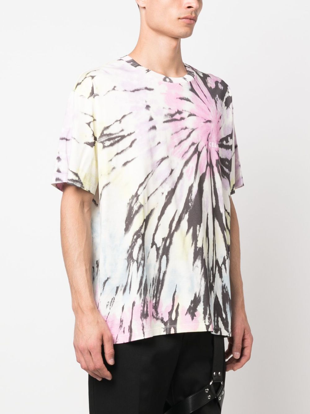 Light pink/multicolour cotton T-shirt