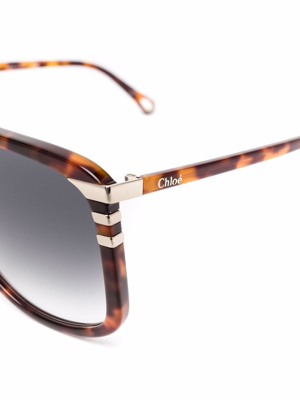 Tortoiseshell effect sunglasses