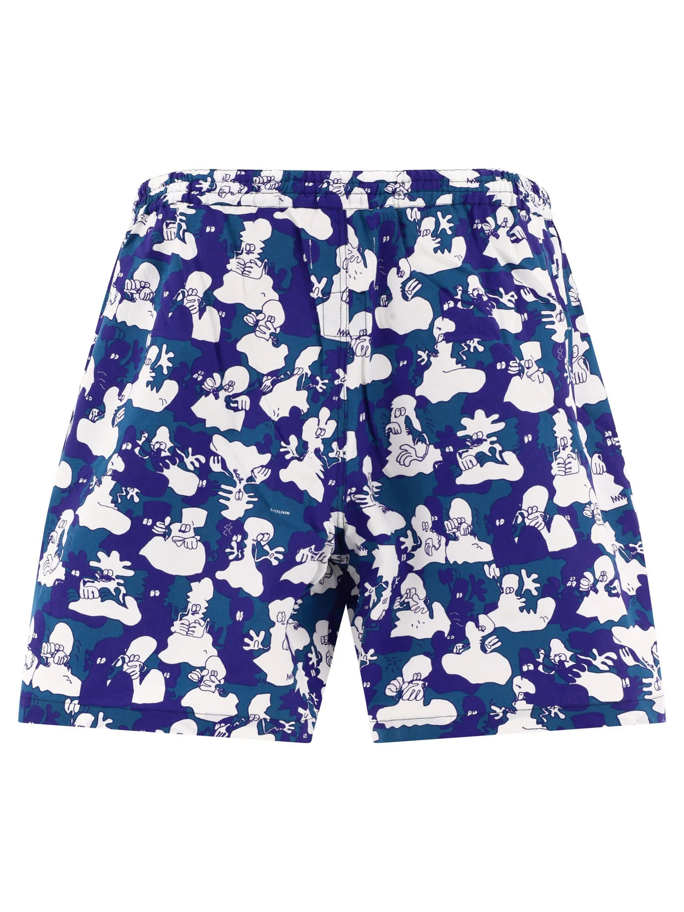 All-over stamp shorts