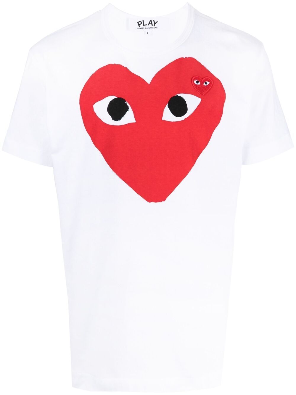 T-shirt con stampa cuore centrale