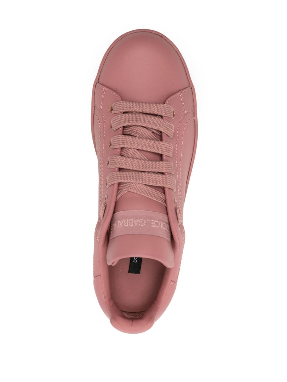 Embossed-logo leather sneakers<BR/><BR/><BR/>