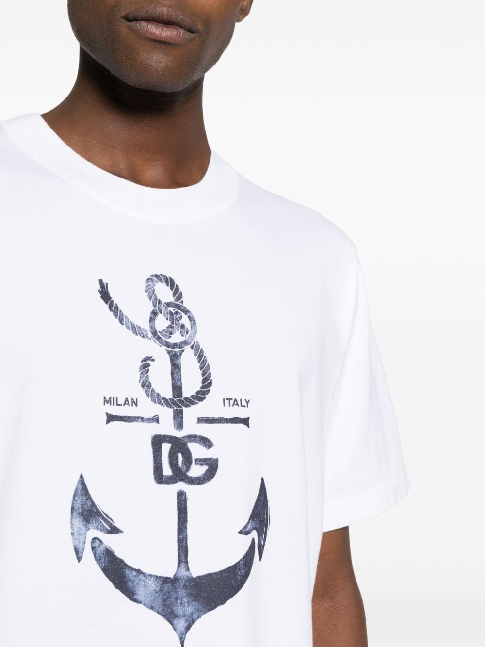 Front anchor print t-shirt