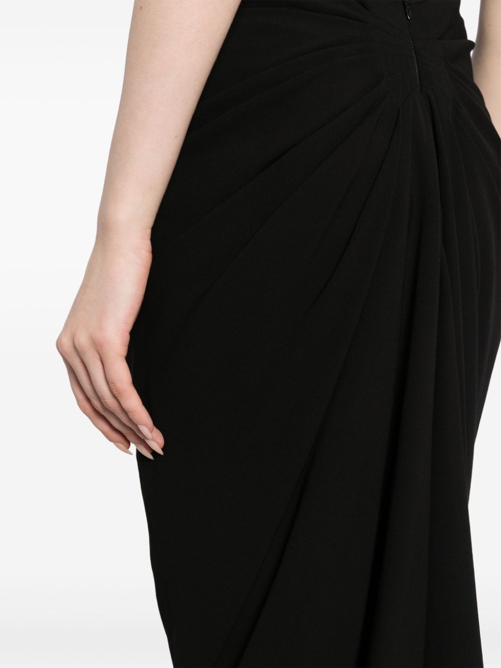 Ruched details high-rise skirt