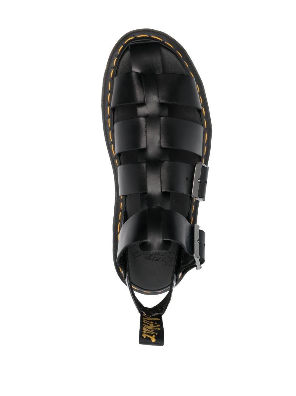 Caged-design leather sandals<BR/><BR/>