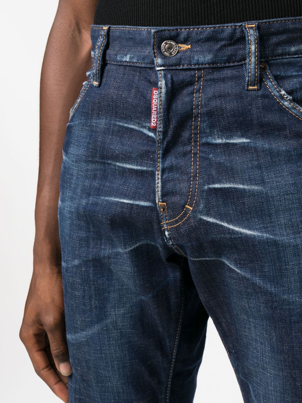 Slim-cut stretch-cotton jeans
