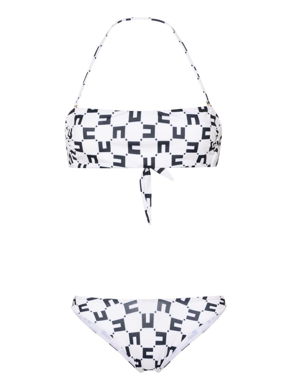 Monogram-print bikini set<BR/><BR/><BR/>