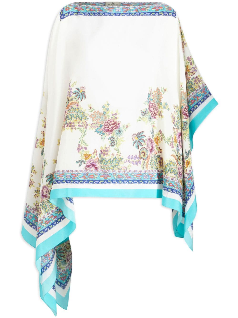Floral-print silk scarf<BR/><BR/><BR/>