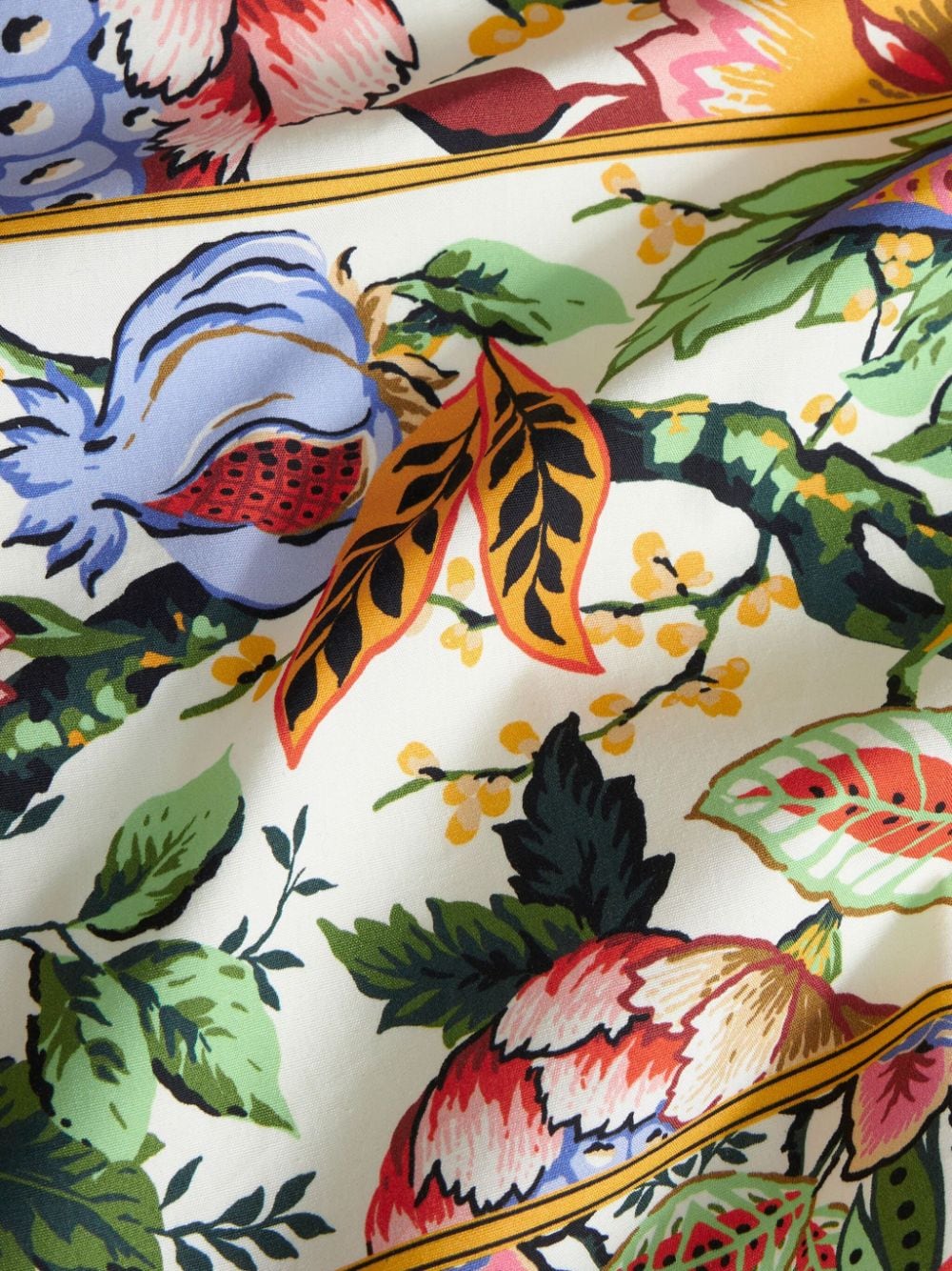 Multicolor floral print shirt