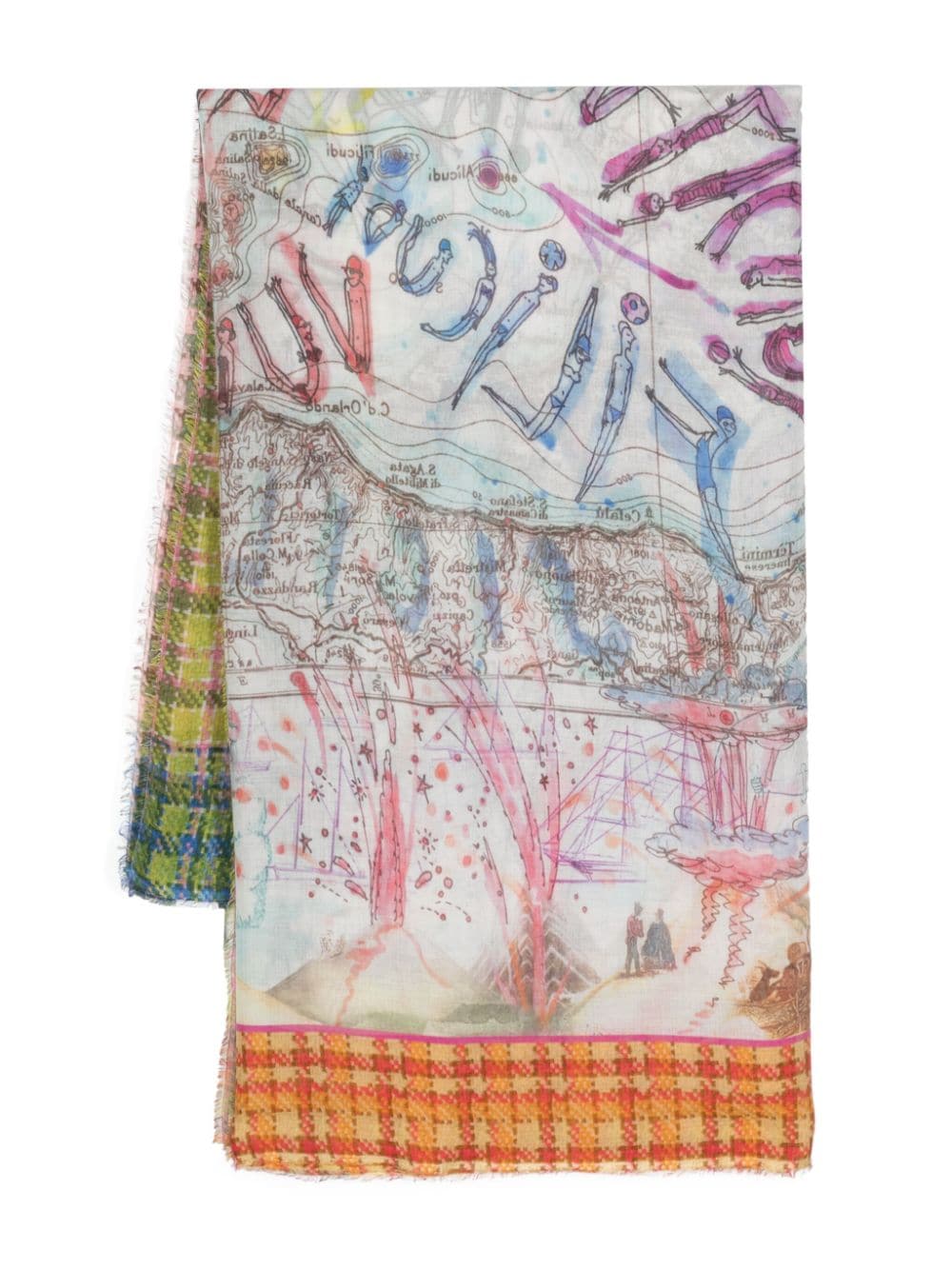 Eolie graphic-print scarf<BR/><BR/><BR/>