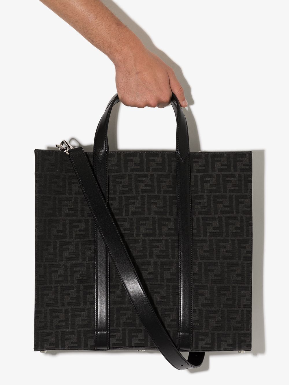 Black FF-monogram tote bag