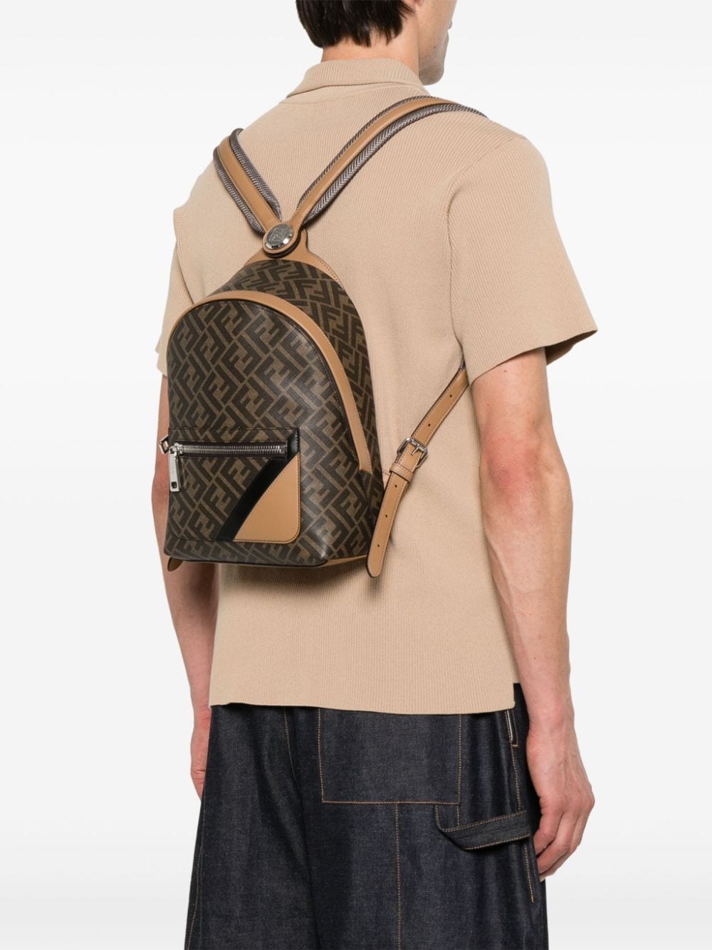 Small Fndi Diagonal backpack<BR/><BR/><BR/>\