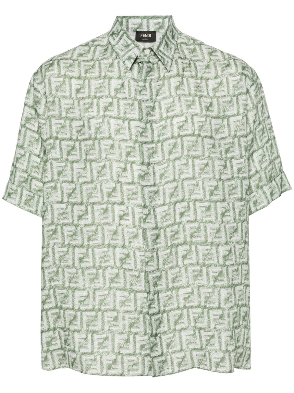 FF-motif linen shirt<BR/><BR/><BR/>
