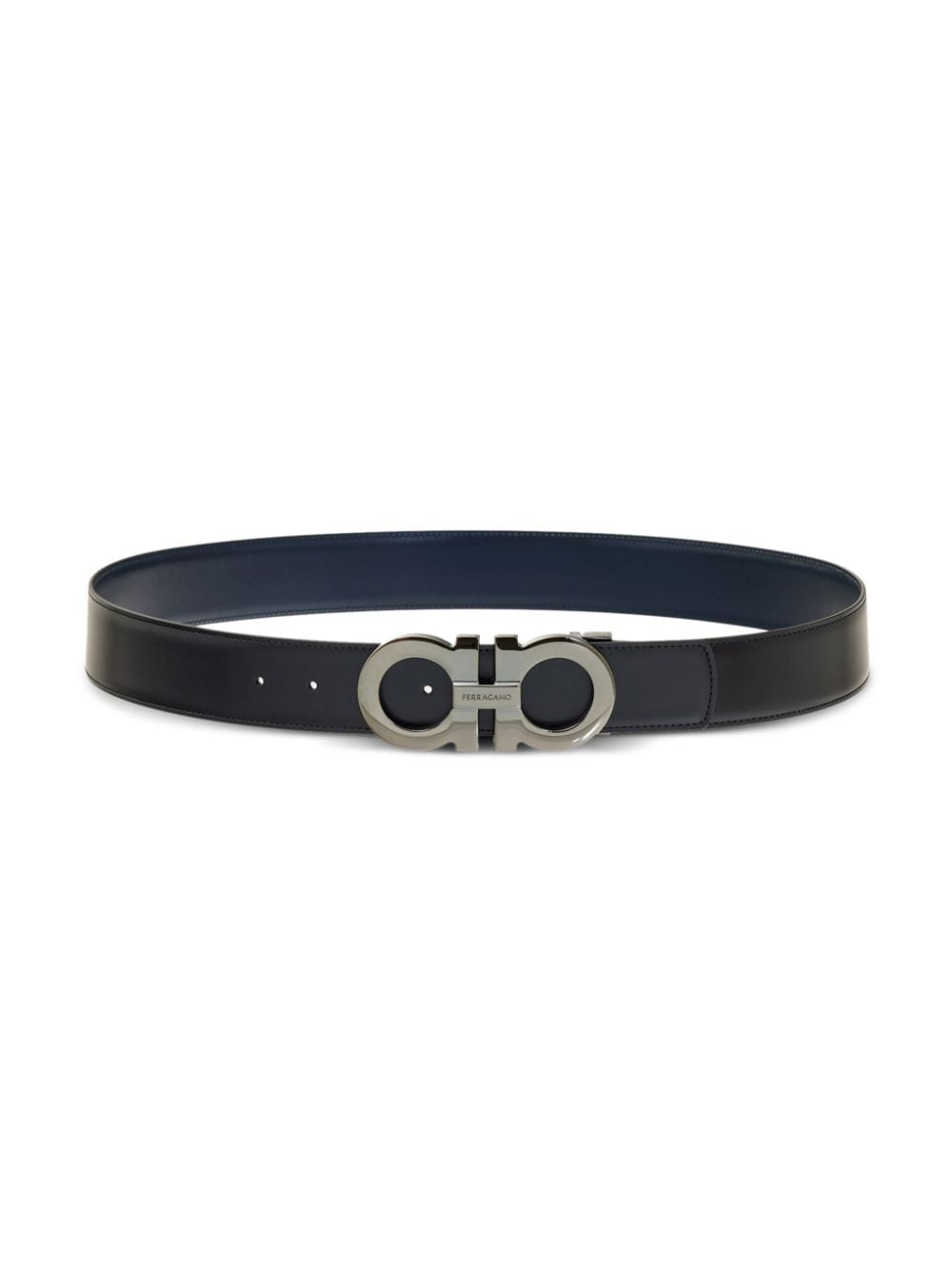 Gancini reversible leather belt<BR/><BR/><BR/>