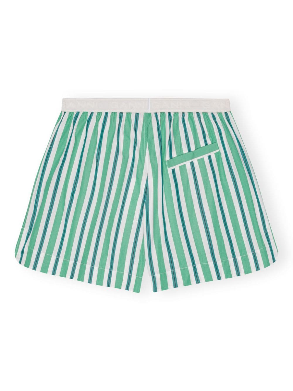 Striped cotton mini shorts<BR/><BR/><BR/><BR/>
