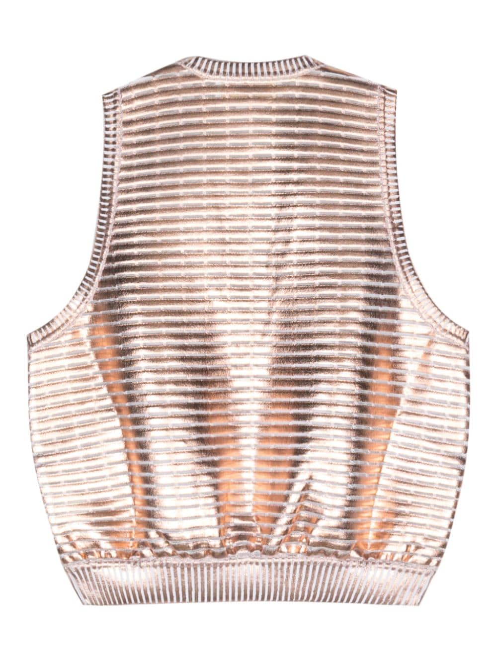 Laminated knitted top<BR/>