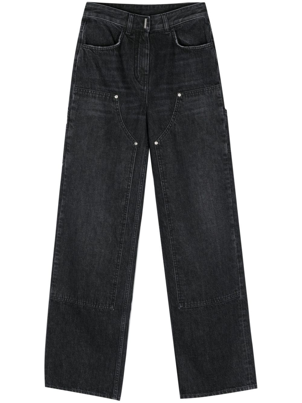 Mid-rise wide-leg jeans<BR/><BR/><BR/>