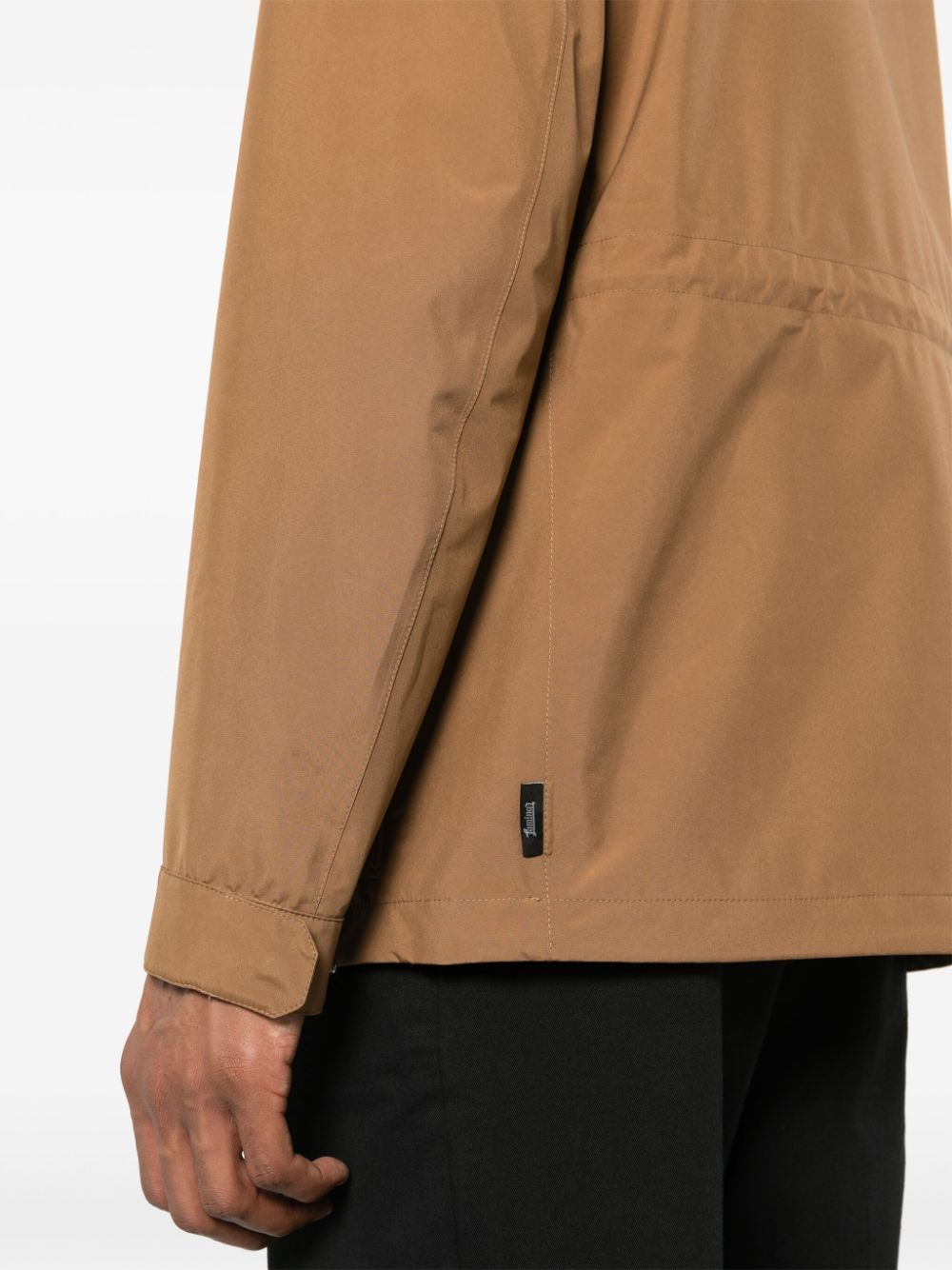 Brown zip-up lightweight jacket<BR/><BR/><BR/>