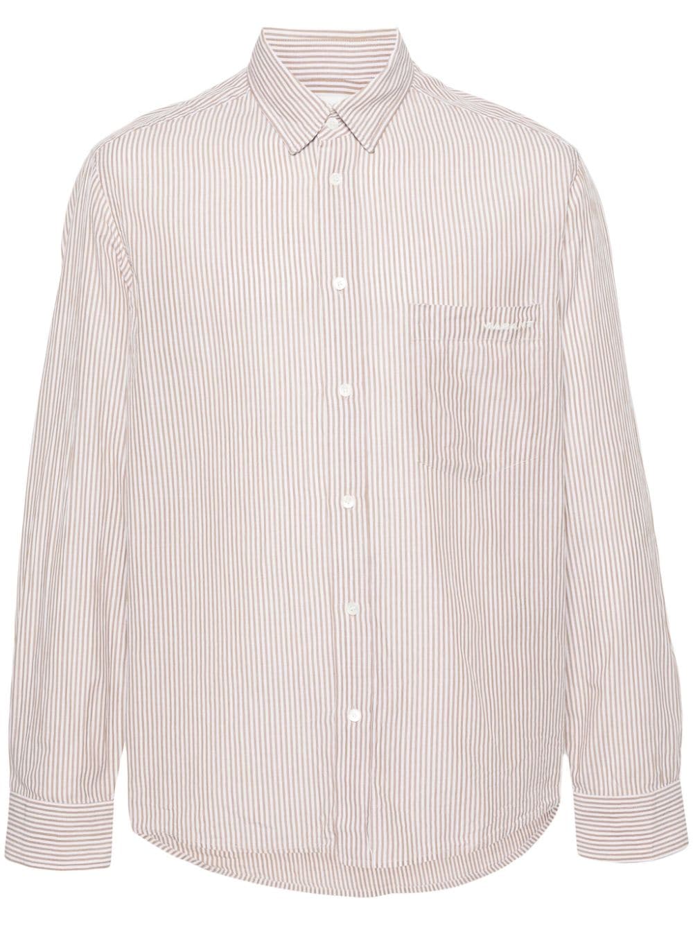 Jasolo striped cotton shirt<BR/><BR/><BR/>