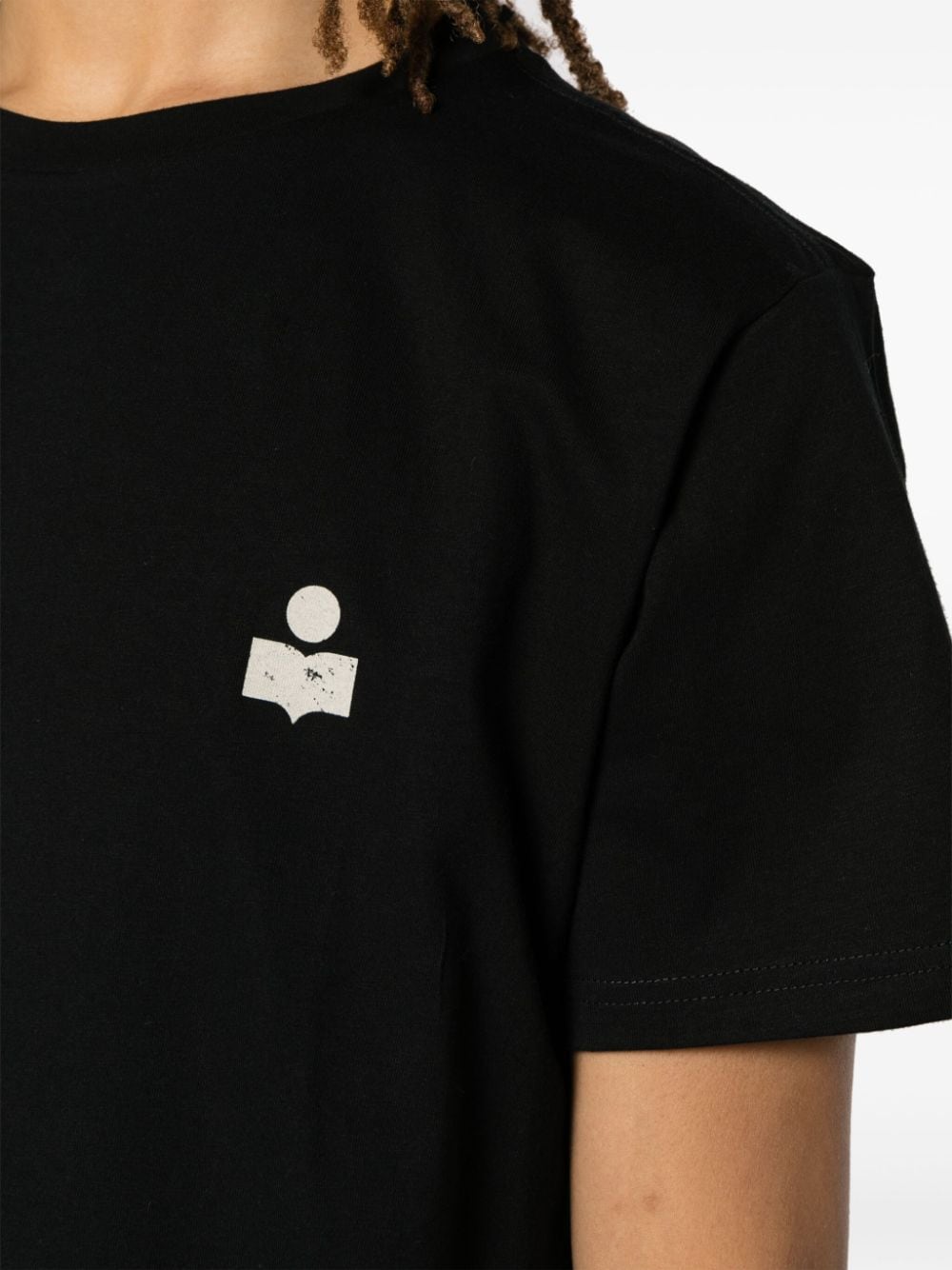 Logo-print organic-cotton T-shirt<BR/><BR/><BR/>