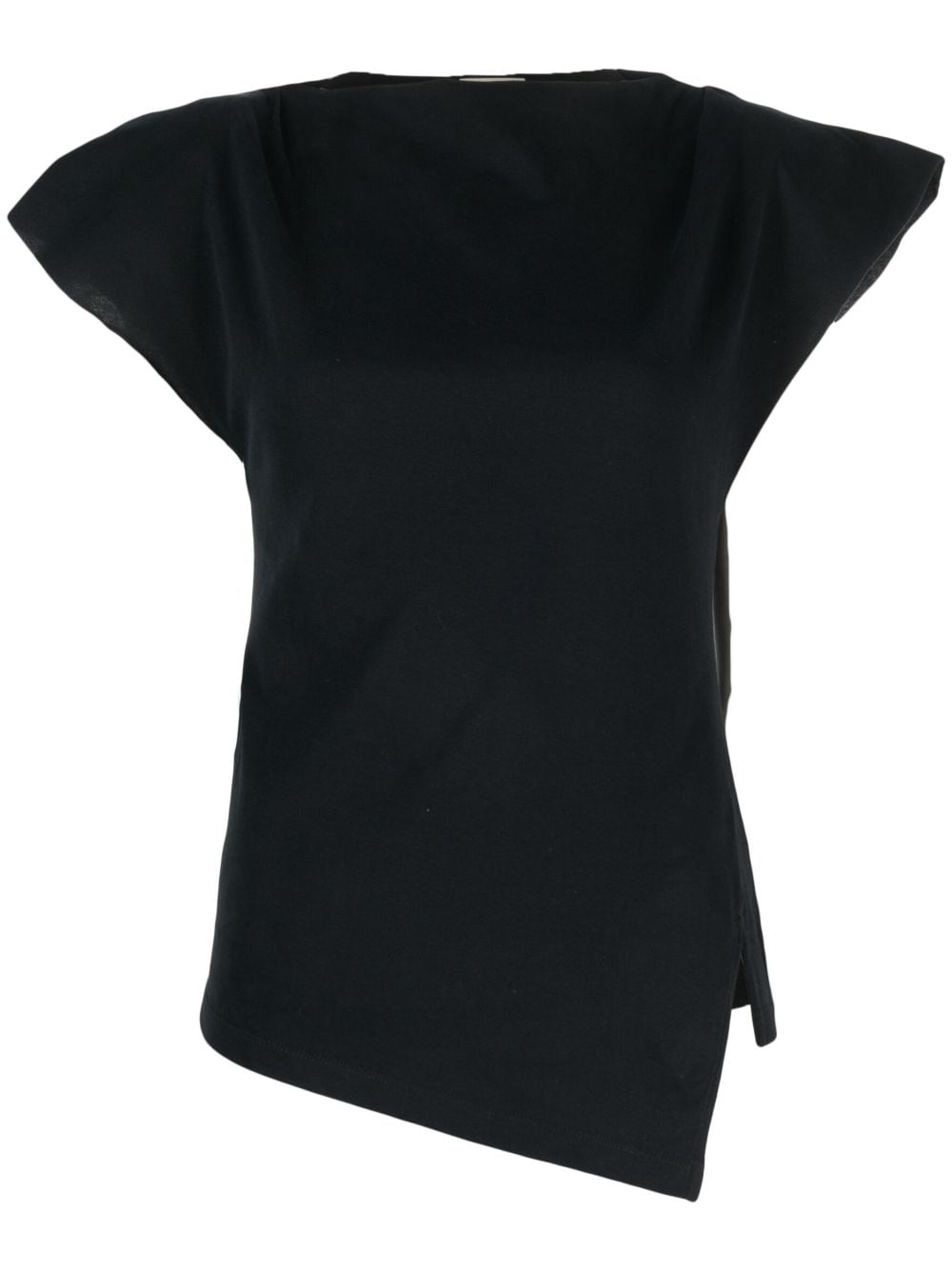 Sebani padded asymmetric T-shirt<BR/><BR/><BR/>