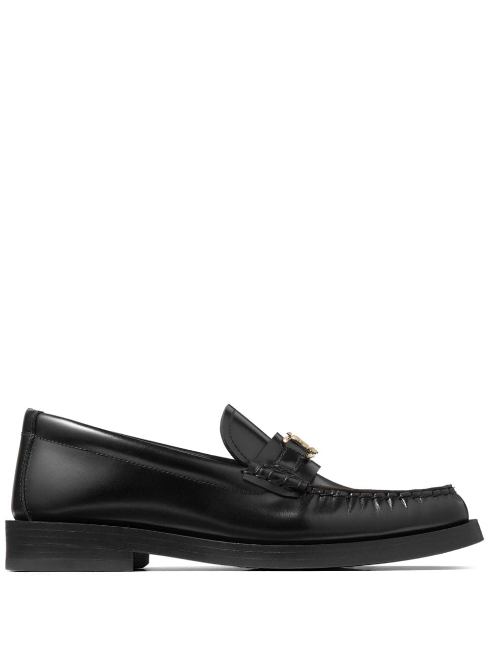 Addie logo-plaque leather loafers<BR/><BR/><BR/>